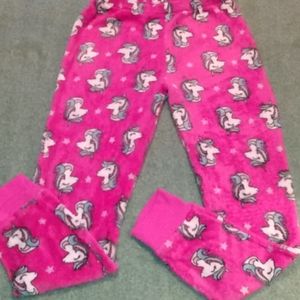 3 pairs Girls Unicorn soft Jammie pants